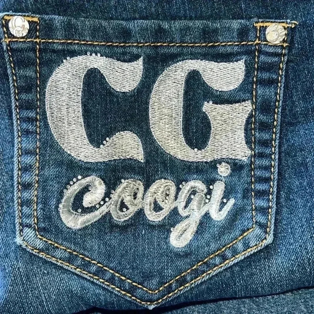 COOGI CG Women's Vintage Blue Denim Jeans Pants
Straight Leg Skinny Size 11/12|